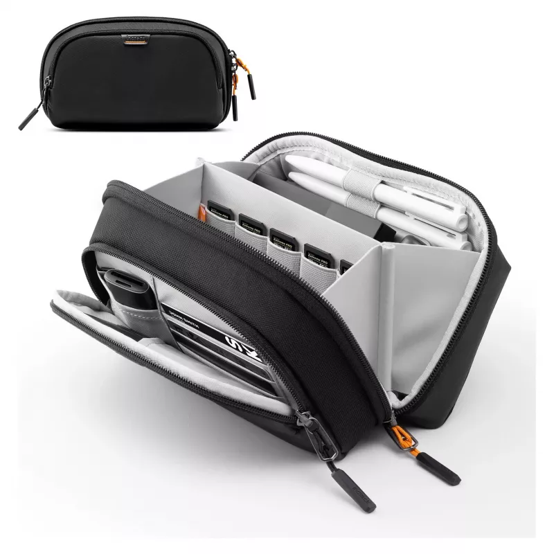 Kabelių dėklas Inateck AB03011 juodas — tvarkymo dėklas 23.5×14×9.5 cm