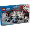 LEGO CITY 60444 F1 garažas su Mercedes-AMG ir Alpine automobiliais