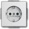 BUSCH JAEGER 2013-0-5272 - CEE 7/3 - 2P+E - Sidabrinis - 250 V - 16 A - 63 mm