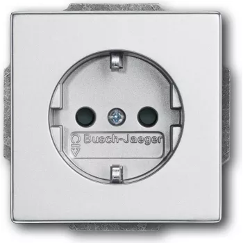 BUSCH JAEGER 2013-0-5272 - CEE 7/3 - 2P+E - Sidabrinis - 250 V - 16 A - 63 mm