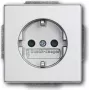 BUSCH JAEGER 2013-0-5272 - CEE 7/3 - 2P+E - Sidabrinis - 250 V - 16 A - 63 mm