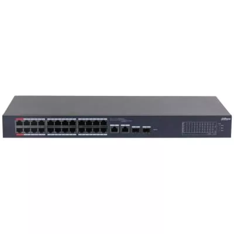 Dahua Technology DH-CS4226-24ET-375 tinklo komutatorius Valdomas L2 Gigabit Ethernet (10/100/1000) Maitinimas per Ethernet (PoE) Juoda