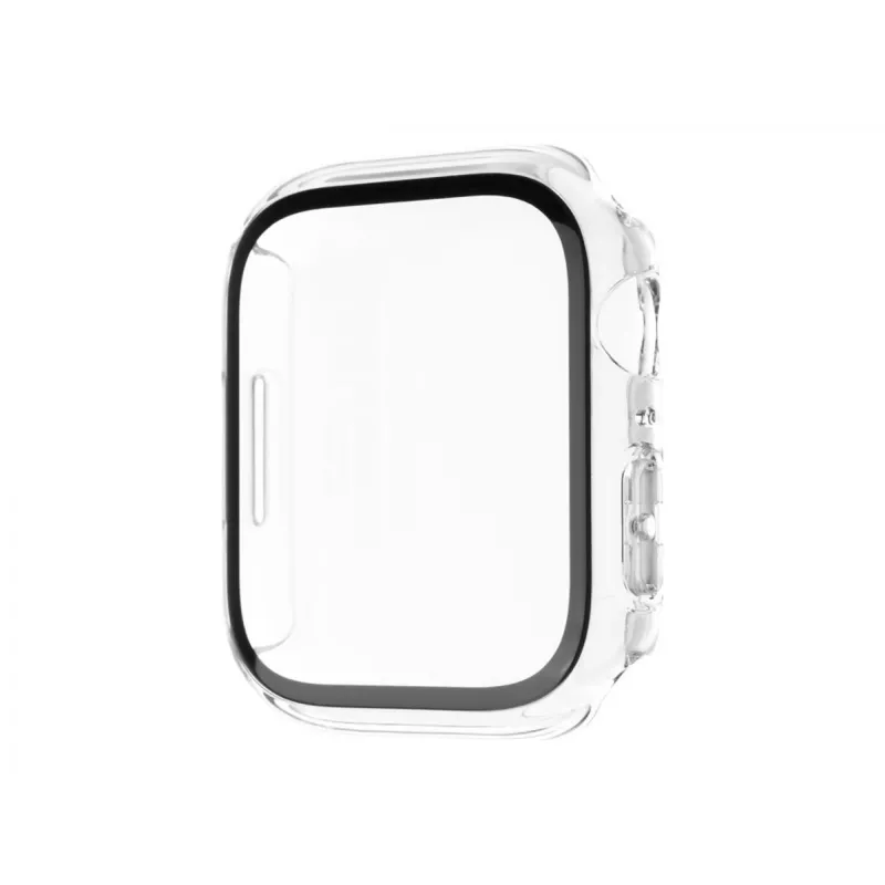 Fixed | Pure apsauginis dėklas su grūdintu stiklu, skirtas Apple Watch 10 42mm | Skaidrus