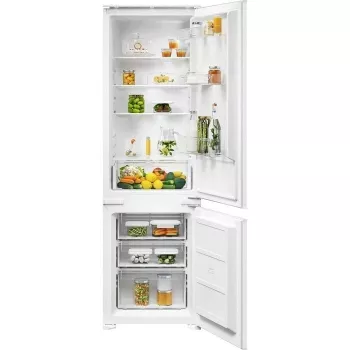 Įmontuojamas šaldytuvas-šaldiklis Electrolux ENS3SE18S — nerūdijantis plienas, viršutinis šaldiklis, atverčiamos durys, energijos klasė E