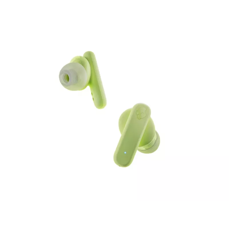 Ausinės į ausį, tikras belaidis ryšys, Skullcandy Smokin’ Buds – žalios, intraauralinės, 20–20000 Hz, 0,0406 kg