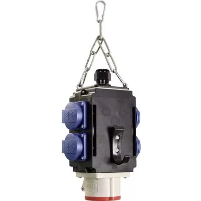 Maitinimo paskirstymo kubas AS Schwabe Energy Cube II IP44 su 4 lizdais 16A 230V ir 1 CEE 16A