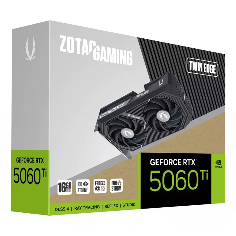 ZOTAC GAMING GeForce RTX 5060 Twin Edge 8GB GDDR7 grafikos plokštė