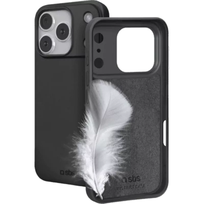 Dėklas SBS TEINSTIP1763PK, skirtas „iPhone 17 Pro“, juodas, vienspalvis