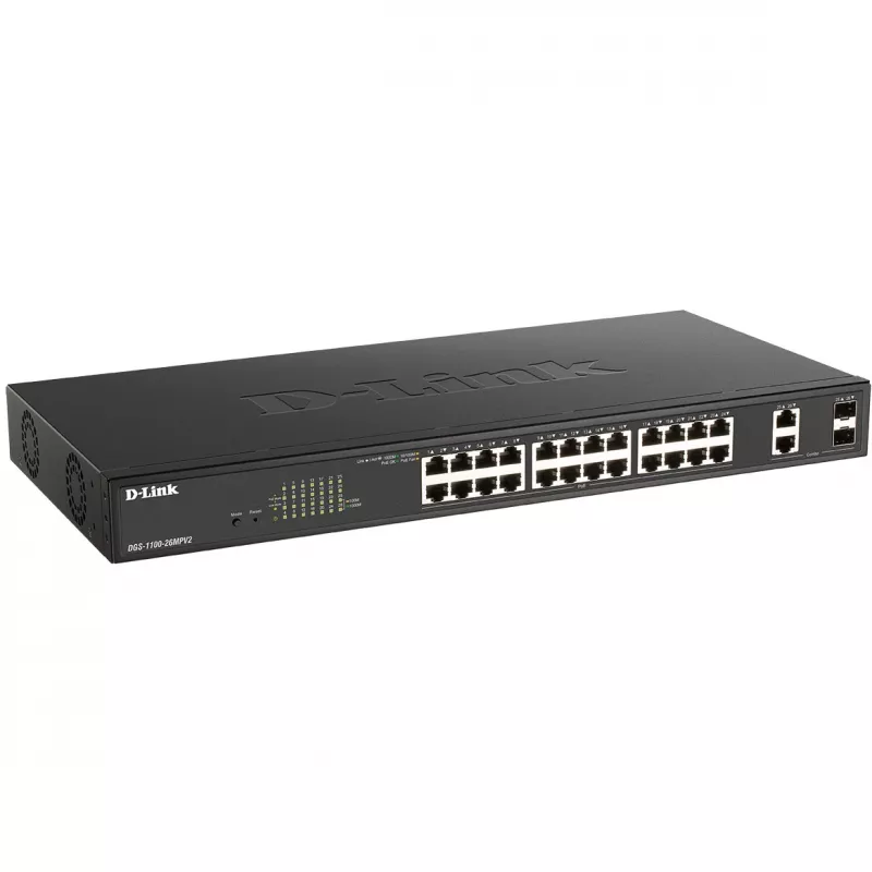 Valdomas L2 Gigabit Ethernet komutatorius D-Link DGS-1100-26MPV2