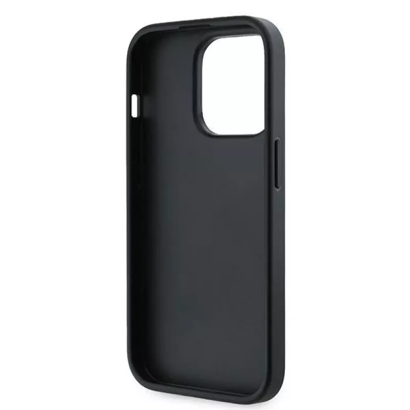 Karl Lagerfeld Apple iPhone 13 Karl Lagerfeld Diagonal Quilted Script (KLHCP13XPQDSMGK) Telefono dėklas juodas
