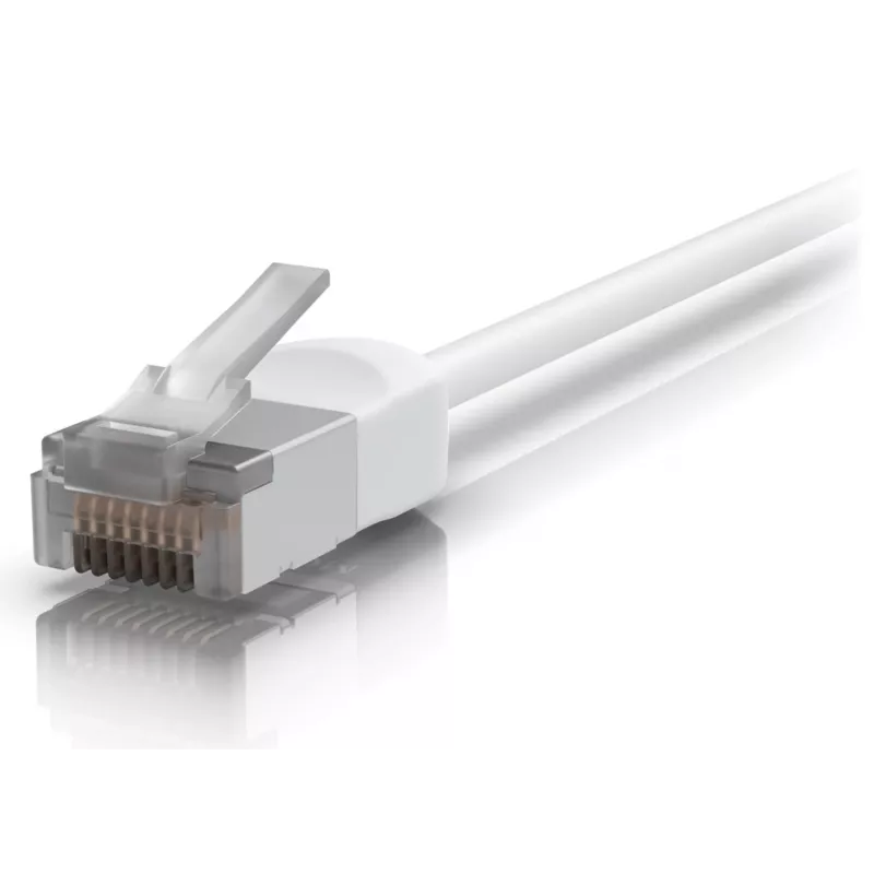 Tinklo kabelis Ubiquiti UACC-Cable-Patch-Outdoor-C6A-12M-W RJ-45 Cat6a 12m baltas