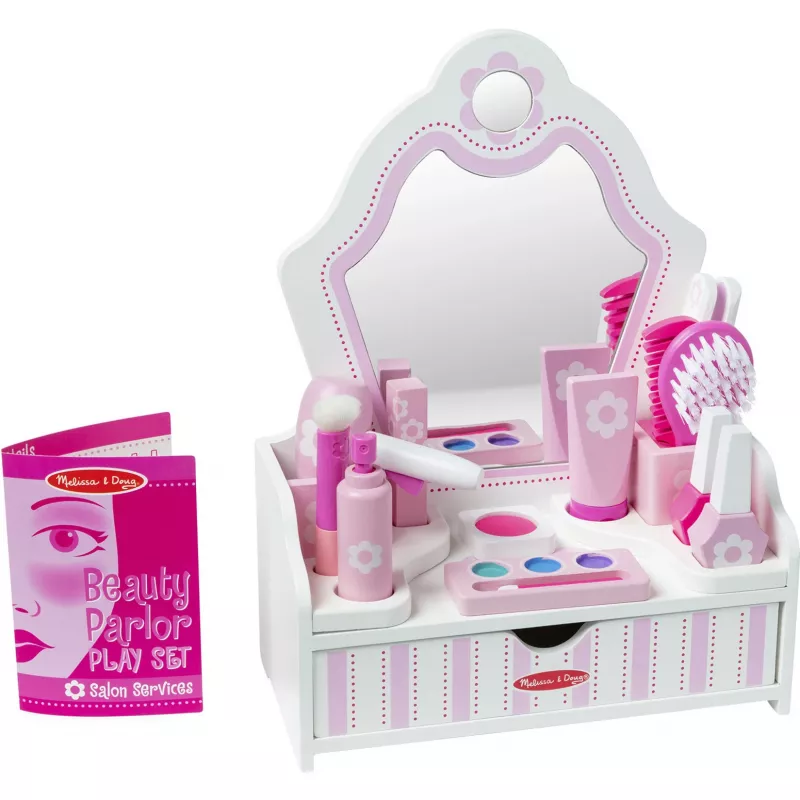 Melissa & Doug - grožio salono rinkinys, vaidmenų žaidimas