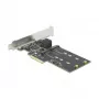 PCI Express kortelė SATA ir M.2 DeLOCK 3 SATA prievadai ir 2 M.2 Key B lizdai