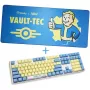 Ducky x Fallout Vault-Tec Limited Edition One 3 žaidimų klaviatūra + pelės kilimėlis - MX-Raudona (US)