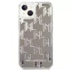 Karl Lagerfeld KLHCP14MLMNMS iPhone 14 Plus 6.7 kietas dėklas sidabrinis/sidabrinis Liquid Glitter Monogram