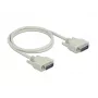 Serijinis kabelis DeLOCK 85975 smėlio spalvos, 1 m, Sub-D15