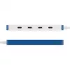 Hyper HyperDrive Flex 4 prievadų USB-C šakotuvas, balta/mėlyna | HD5201BUGL