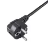 Akyga AK-PC-04A maitinimo skirstytuvo laidas CEE 7/7 į 2x IEC C13, 1,8 m, juodos spalvos