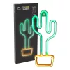 Dekoratyvinis neoninis šviestuvas MANTA SNL07GNT Cactus Green Geltona, neoninė iškaba