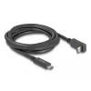 DeLOCK USB laidas USB Type-C kištukas į USB Type-C kištuką kampinis 2 m 5 Gbps 4K PD 60 W