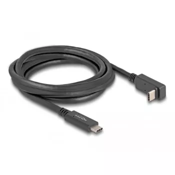 DeLOCK USB laidas USB Type-C kištukas į USB Type-C kištuką kampinis 2 m 5 Gbps 4K PD 60 W