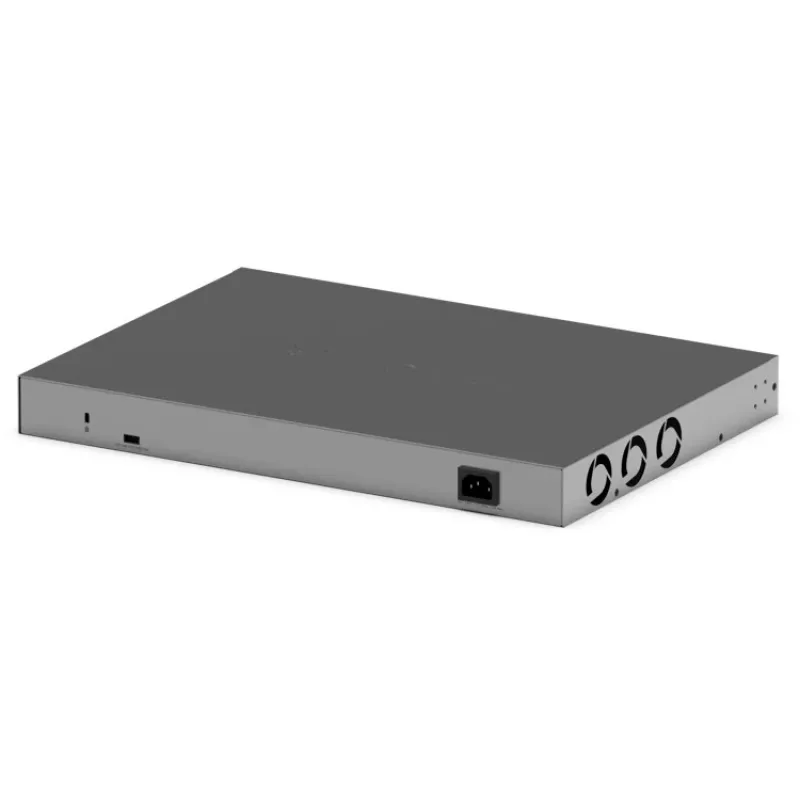 Valdomas gigabitinis PoE komutatorius NETGEAR GS752TXUP — 48× Gigabit RJ-45, 10G palaikymas, 1U stovas, 176 Gbit/s perjungimo pajėgumas