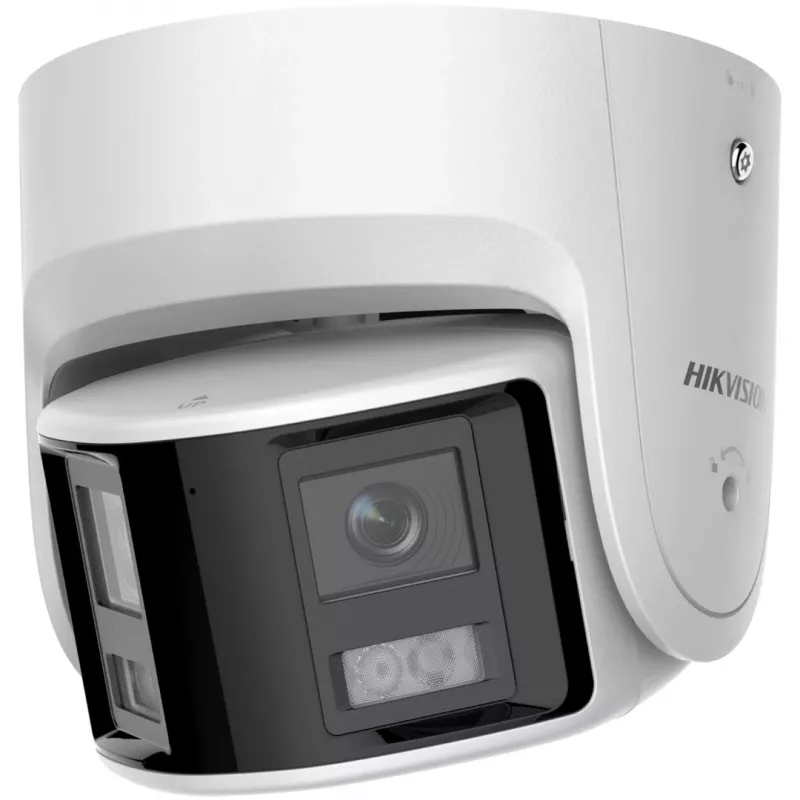 IP apsaugos kamera Hikvision DS-2CD2346G2P-ISU/SL 4MP kupolinė, 2,8 mm objektyvas, 180° matymo laukas, IR 30 m, IP67, PoE/DC