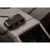 Automobilio cigarečių žiebtuvėlio skirstytuvas VAKOSS TP-3263CK — 1 į 3 12V maitinimo lizdų adapteris, 3A išėjimas, juodas