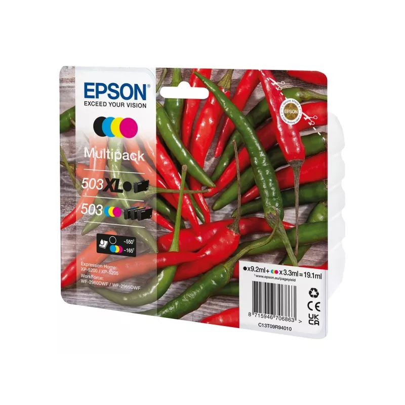 Epson C13T09R94010 rašalo kasetė 4 vnt. Originalius Didelio (XL) našumo Juoda, Žydra, Purpurinė, Geltona