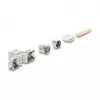 DELOCK Keystone modulis RJ45 lizdas į LSA Cat.6A be įrankių 45° kampuotas ekranuotas su metaliniu fiksatoriumi