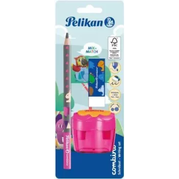 Pelikan mokomasis pieštukas rinkinys Combino BS, Rad., Ansp., rožinis (821612)