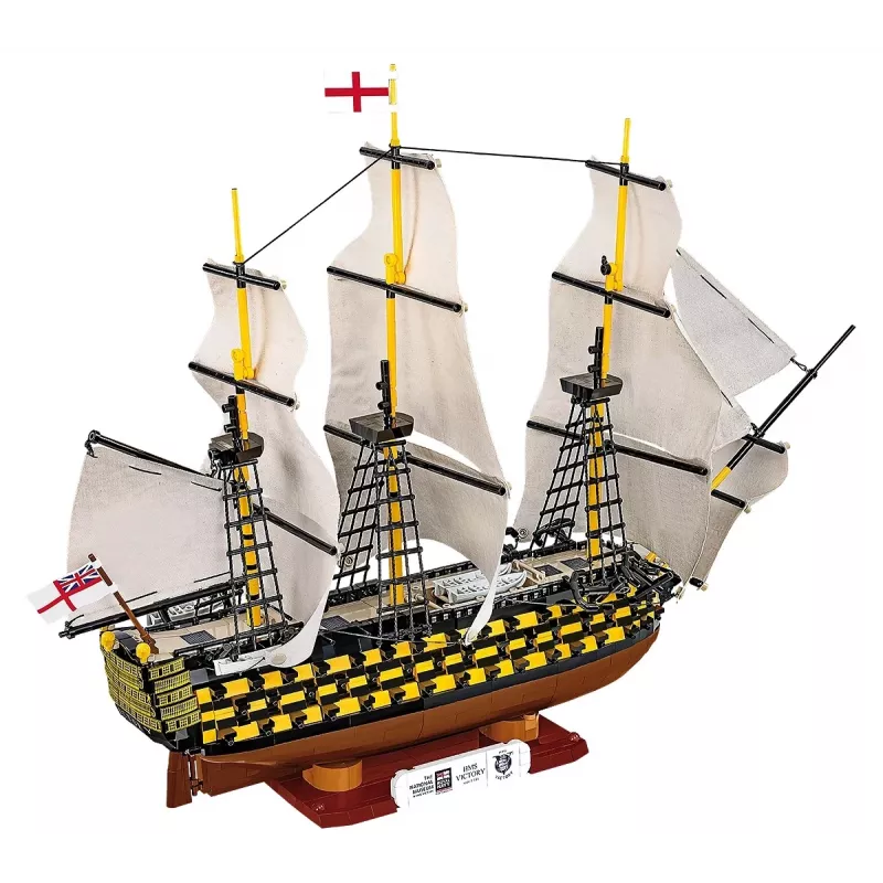 „Cobi“ konstravimo rinkinys „HMS Victory“ — 2 517 detalių, detalizuotas istorinio burlaivio modelis