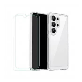 Pradinis rinkinys, skirtas Samsung Galaxy S26+ — Mobeen dėklas, grūdinto stiklo ekrano apsauga, 25W įkroviklis