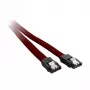 CableMod ModMesh - SATA kabelis - Serial ATA 150/300/600 - SATA (W) į SATA (W) - 60 cm - Blood Raudona (CM-CAB-SATA-N60KBR-R)