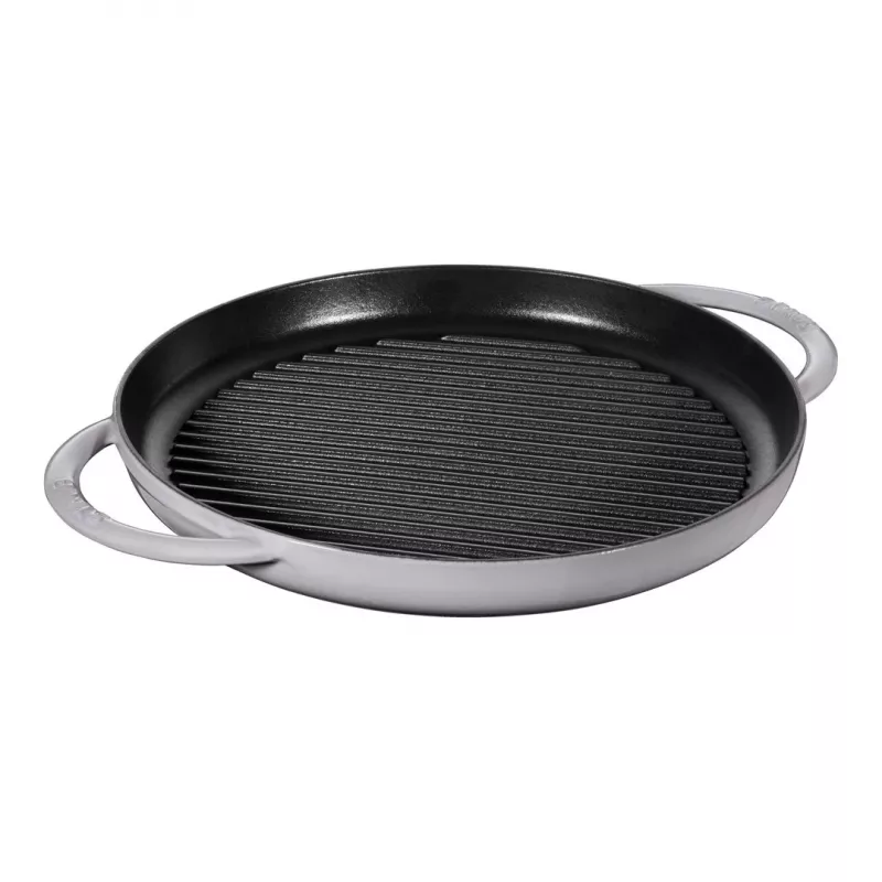 Grill pan ZWILLING STAUB Apvali 30 cm Pilka