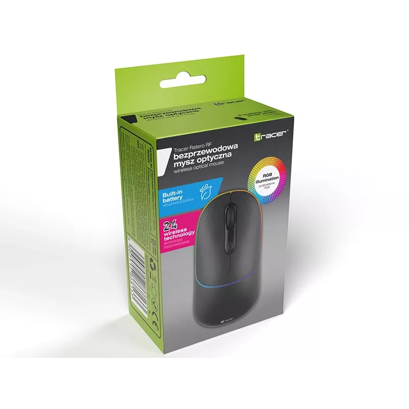Pelė Tracer RATERO RF belaidė + USB Type-C