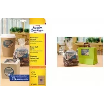 Avery Zweckform gaminio etiketės A4 210 x 297 mm 25 lapai L7109-25