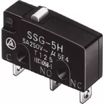 Omron SSG-5L2H mikrojungiklis 14 V/DC 5 A 1 x įj./(akimirk.) 1 vnt. maišelis