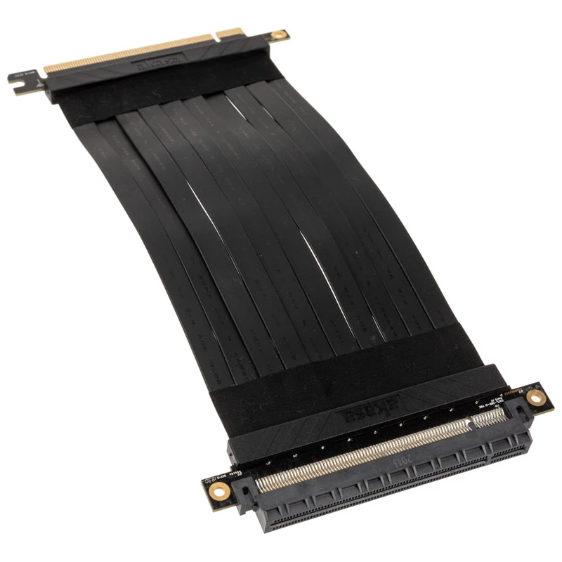Akasa RISER Juoda X2 Premium PCIe 3.0 x16 20CM laidas