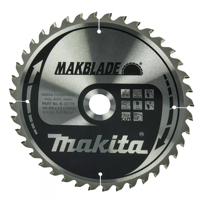Makita MakBlade diskinis pjūklas 26 cm 1 vnt.