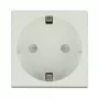 Maitinimo lizdas DELOCK CEE 7/3 (E tipas) baltas, 250 V, 16 A, 4000 W