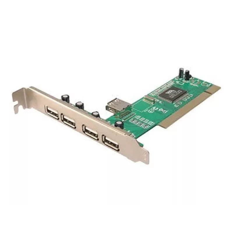 LogiLink PC0028 USB 2.0 PCI plėtotės plokštė, 4 išoriniai + 1 vidinis prievadas