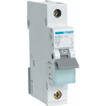 Grandinės pertraukiklis Hager MBN110 1P, 10 A, 50–60 Hz