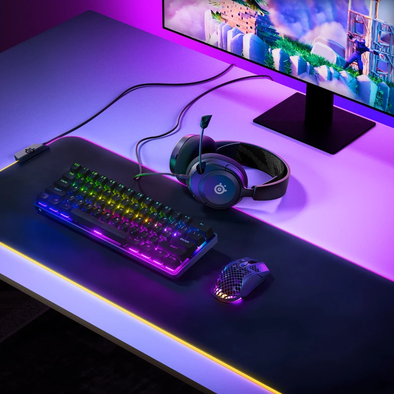 Steelseries Arctis Nova 1 ausinės laidinės galvos juostos žaidimams juodos