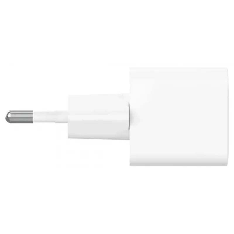 Įkroviklis Belkin BoostCharge 25W USB-C PD (vidinis kintamosios srovės) baltas — nešiojamoms žaidimų konsolėms, išmaniesiems telefonams, planšetėms