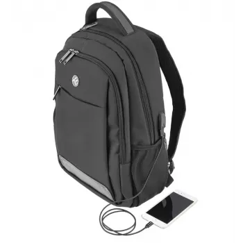 Nešiojamojo kompiuterio kuprinė Tellur Companion 15,6 colio su USB prievadu, juoda