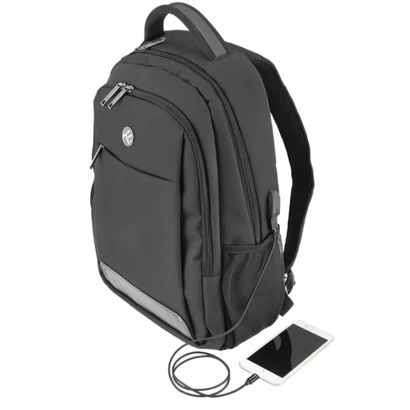 Nešiojamojo kompiuterio kuprinė Tellur Companion 15,6 colio su USB prievadu, juoda