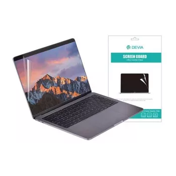 Ekrano apsauginė plėvelė Devia, skirta MacBook 12 colių — skaidri — grūdinta plėvelė, apsauga nuo įbrėžimų, tikslus pritaikymas