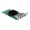 DeLOCK PCI Express x4 kortelė su 4 išoriniais USB 3.0 Quad Channel - žemo profilio forma
