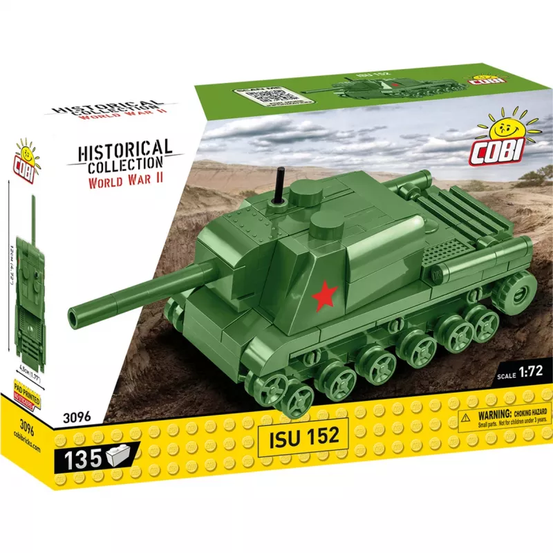 Statybinis rinkinys Cobi ISU 152 — Antrojo pasaulinio karo tema, 135 dalys, žalia
